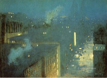 地味なシーン Painting - 夜想曲橋 別名夜想曲クイーンズボロ橋ジュリアン オールデン堰の風景
